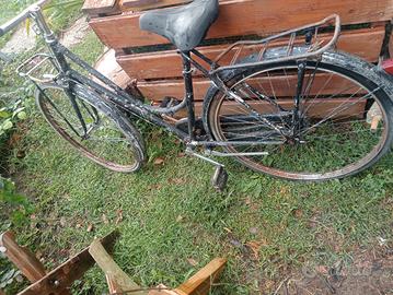 bici d'epoca da donna ruote 26, freni a bacchetta.