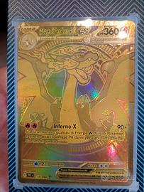 Carta Pokémon Mega Charizard Ex 360 dorata