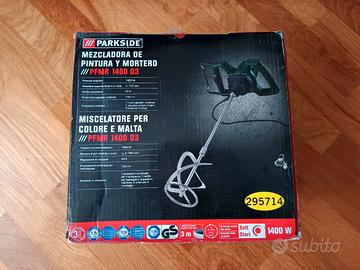 Miscelatore per malta e colore Parkside 220v nuovo