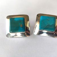 Orecchini in argento 925 e turchese