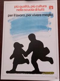 Riproduzione poster propaganda PCI del 1986