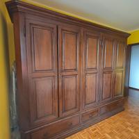 CAMERA DA LETTO RUSTICA IN MASSELO DI NOCE -