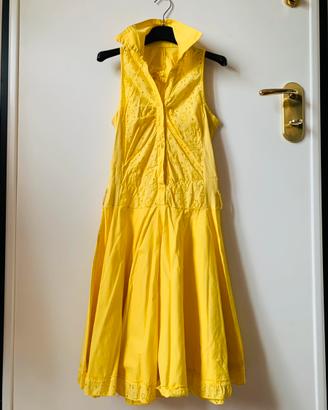 Vestito giallo con schiena scoperta t S