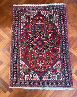 Tappeto persiano heriz/karaja in lana