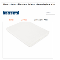 lotto LENZUOLA BIANCHE BASSETTI 240X280 nuove
