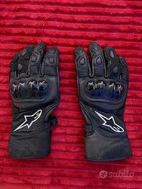 Guanti in pelle per moto