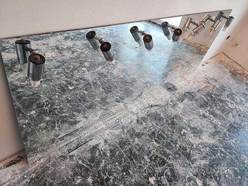 specchio 200x80con lampadine 