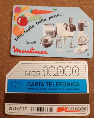 schede telefoniche Telecom 