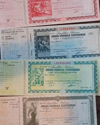 Postal vouchers da collezione