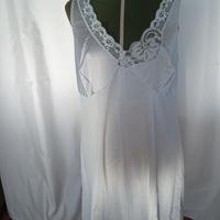 Sottoveste spalla larga colore cielo