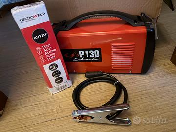 Saldatrice a elettrodo schumacher p130 + accessori