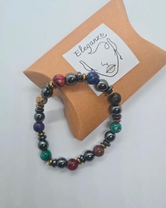 Bracciale colorato pietre 