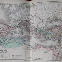 Carta geografica dell'Ottocento 