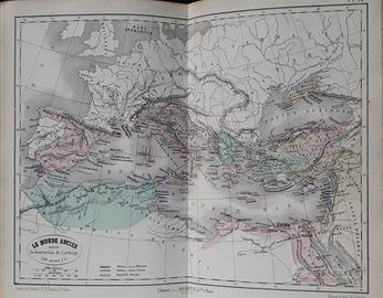 Carta geografica dell'Ottocento 