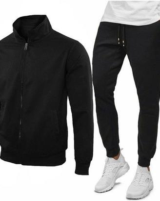 Tuta Uomo Completa Estiva Casual Giacca con Cernie