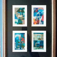 Set 4 cartoline artistiche Rosina Wachtmeister