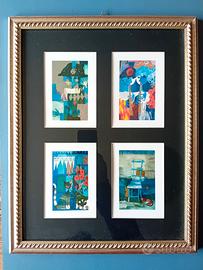 Set 4 cartoline artistiche Rosina Wachtmeister