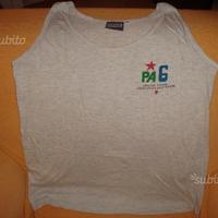 Maglietta t-shirt smanicata Basket misura M