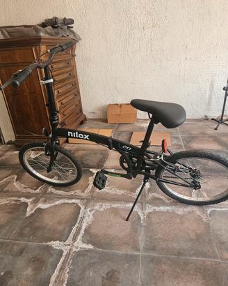 bicicletta nilox pieghevole bici chiusa declathon