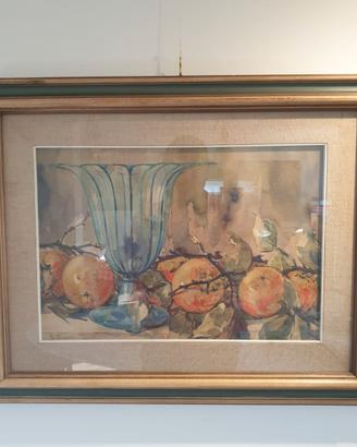 Quadro Andreina Crepet Guazzo Acquerello su tavola