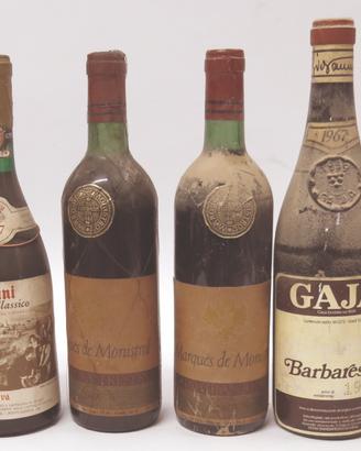 Bottiglie di vino vecchie per bellezza