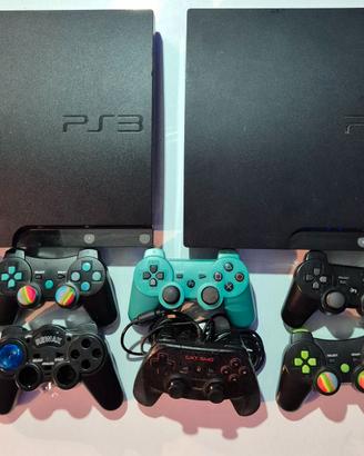 Lotto 2 Playstation 3 slim Sony + controller Ps3