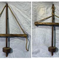 Trapano manuale a corda archetto antico in legno