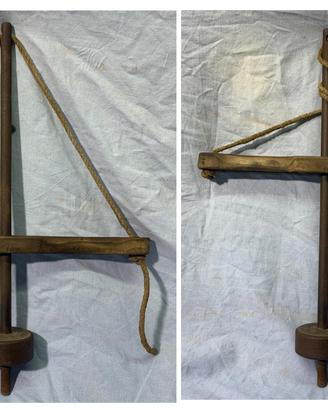 Trapano manuale a corda archetto antico in legno