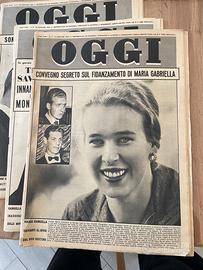 Riviste OGGI anno 1961 gennaio 3 settimanali