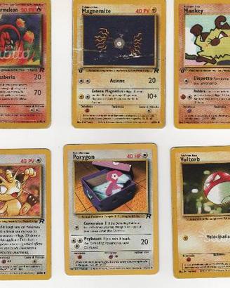 Carte Pokemon mazzo base espansione Team Rocket