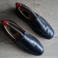 Mocassini in pelle nera ragazzo/uomo n°40