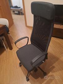 Sedia da ufficio ikea Markus seminuova