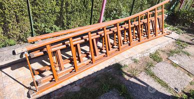 Scala in legno componibile 12 m ex Enel 