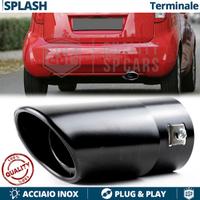 TERMINALE di Scarico per SUZUKI SPLASH OVALE Nero