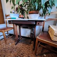 Antica Macchina da Cucire Singer "Monza" con Mobil