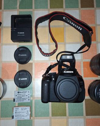 Canon 600d, EFS 18-55mm, EFS 55-250mm