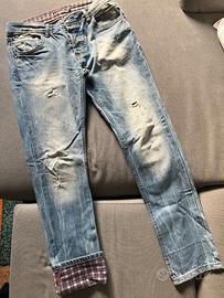 Jeans uomo Alcott taglia 48 – Risvoltino quadretto