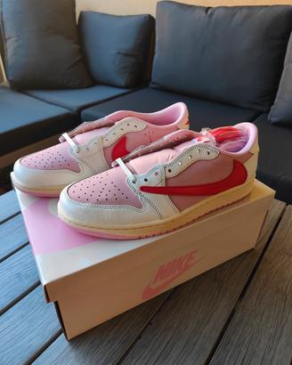 Travis Scott air Jordan 1 low tropical pink 43 EU