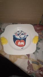 piatto serie  piatti matti giglio anni 80