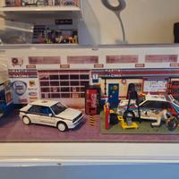Lancia 1:43 diorama officina  martini racing