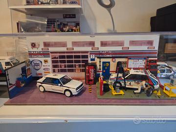 Lancia 1:43 diorama officina  martini racing