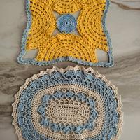 Centrini all' uncinetto colorati