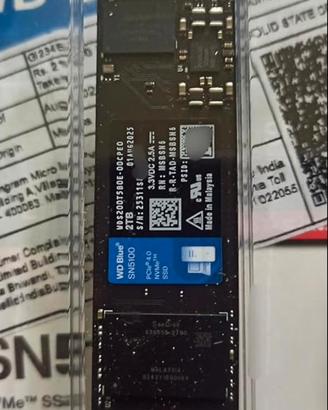 SSD NVMe WD Blue 2TB Gen 4.0