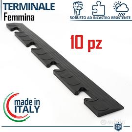 10 Terminali a Scivolo FEMMINA per Pavimento PVC