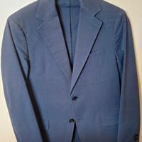 Giacca uomo estiva cotone blu sfoderata tg 46