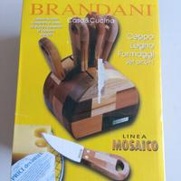 ceppo in legno coltelli brandani nuovo