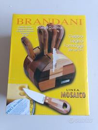 ceppo in legno coltelli brandani nuovo