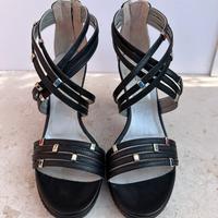 Sandali Nero Giardini pelle nera