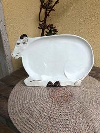 Vassoio Mucca ceramica