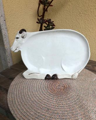 Vassoio Mucca ceramica